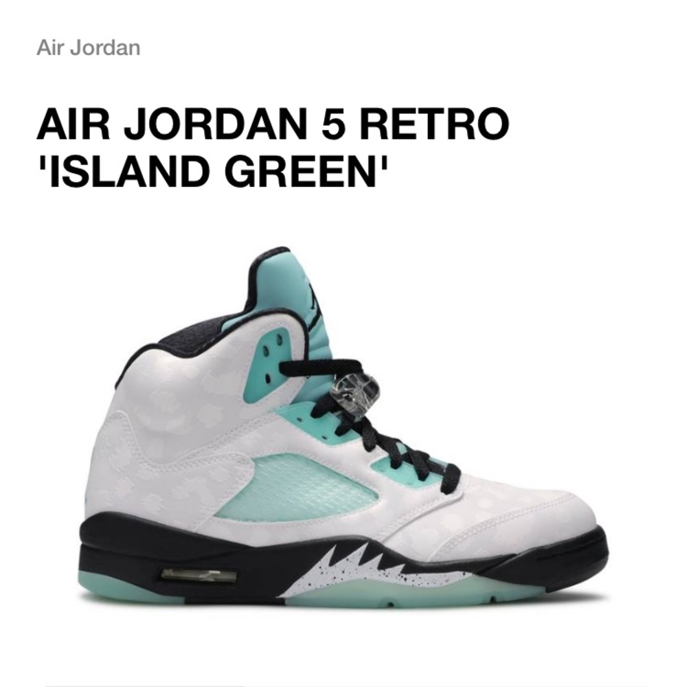 Jordan 5 Island greens